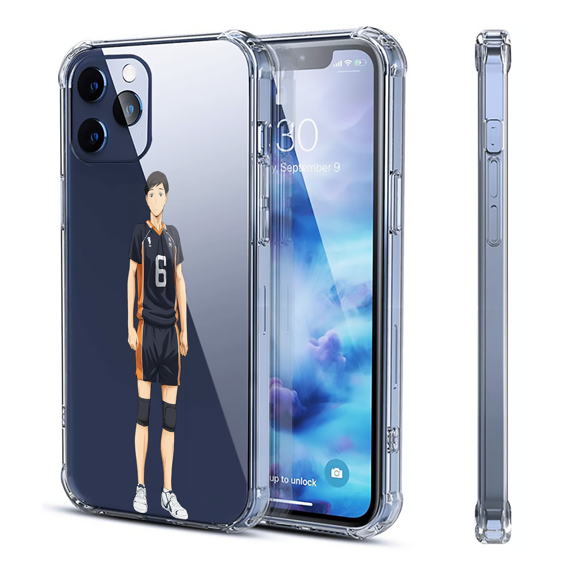 （画像用） ハイキュー!! Haikyu!! 【iPhone 12シリーズ対応】透明スマホケース（クリアソフトケース）